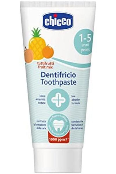 Chicco Fruit Mix Toothpaste With Fluoride 1-5y, Piece Of 1