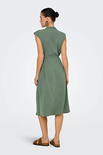 JDY Women's Jdydivya Waist Midi Dress 15350728 Green