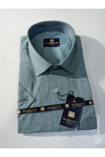 RUBENS GÖMLEK Classic Short Sleeve Single Pocket Shirt