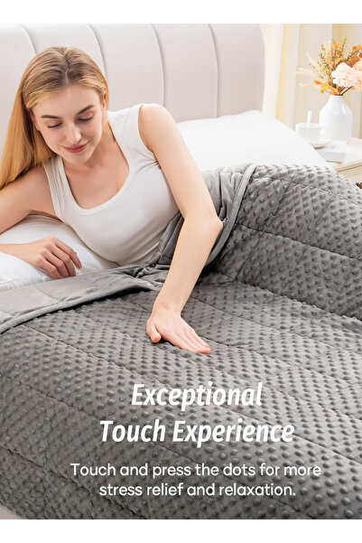 sharpdo Soft and Heavy Blanket, Relieves Stress, Promotes Sleep, Breathable Blanket, Suitable for All Season