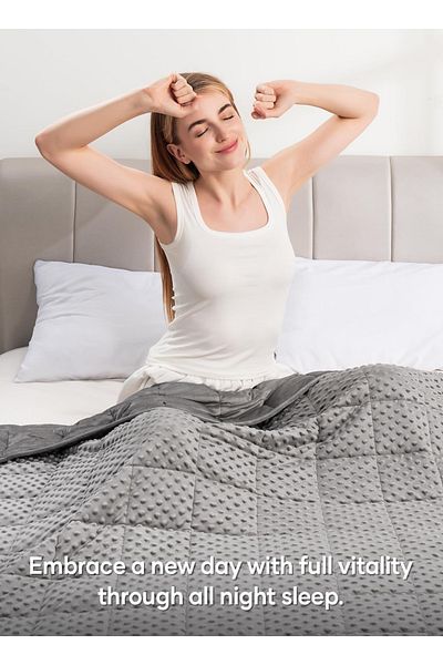 sharpdo Soft and Heavy Blanket, Relieves Stress, Promotes Sleep, Breathable Blanket, Suitable for All Season