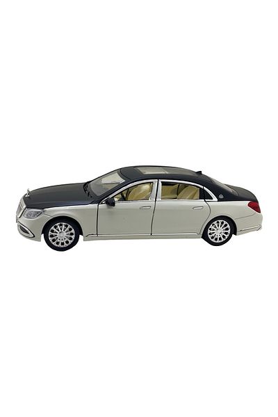 JPT Mercedes Benz S-Class 1/24 Black and White Model Car, Sound, Lights, Smoke
