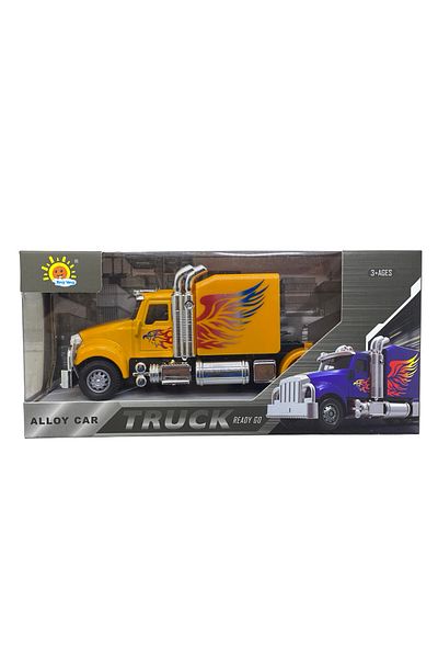 JPT Model American yellow tractor-trailer with light and sound