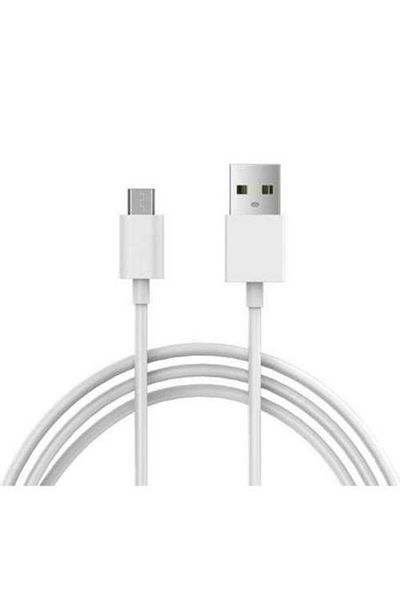 BOEM Cablu de date pentru telefon Samsung cu conector micro USB, lungime 1 m, alb