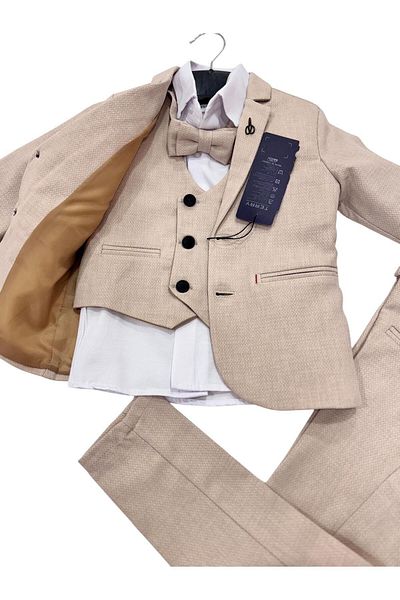 Terry Boy's Tuxedo Suit with Coat: Dress, Pants, Waistcoat, Shirt and Bowtie