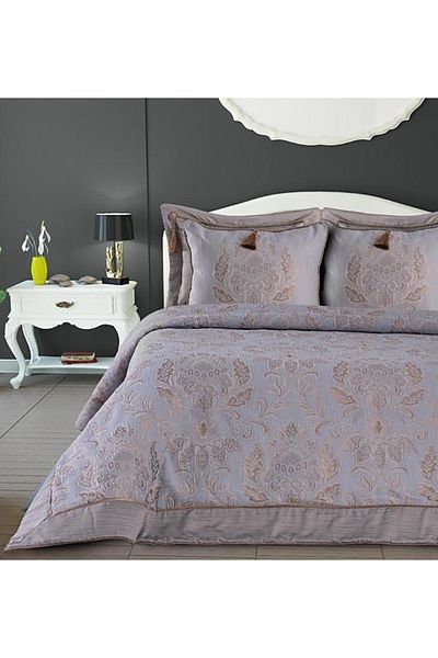 NEEA HOME Viona Double Bed Cover Set 260X260Cm Dowry Jacquard Bedspread Polyester Fiber Filling
