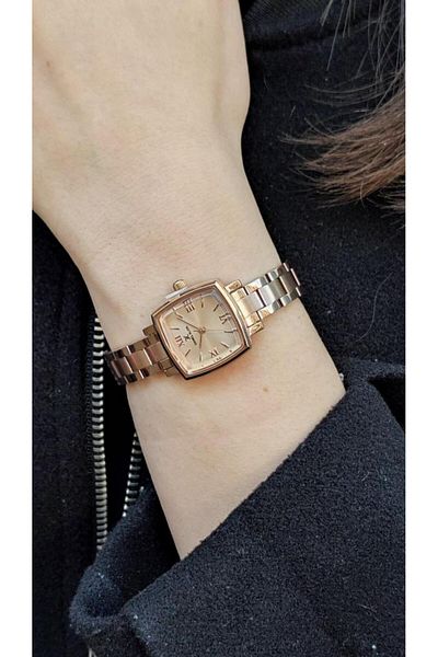 Daniel Klein Dke.1.10839 Square Dial Curved Glass Roman Numeral Women's Wrist Watch