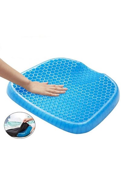 MACVI Perna pentru scaun Egg Sitter Macvi® din gel cu memorie, albastra