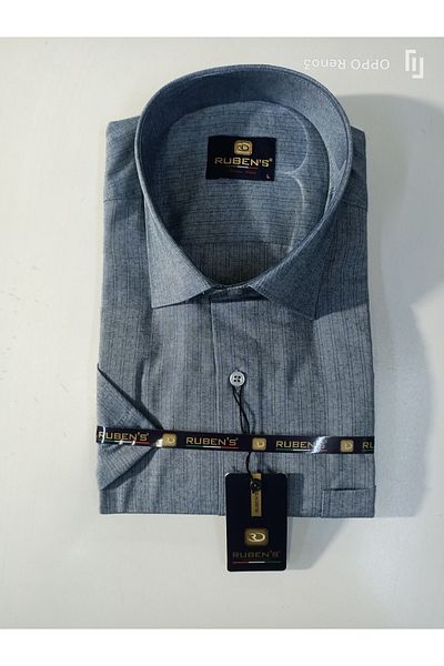 RUBENS GÖMLEK Shirt - Gray - Regular fit