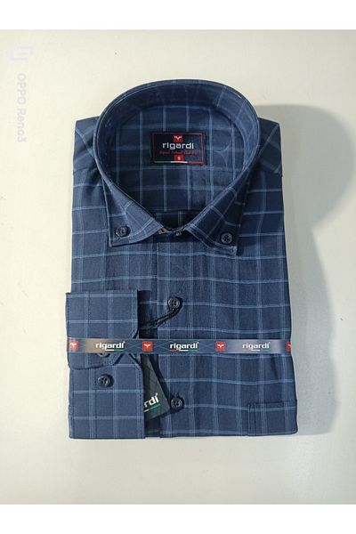 RUBENS GÖMLEK Classic Single Pocket Cotton Longsleeve Shirt