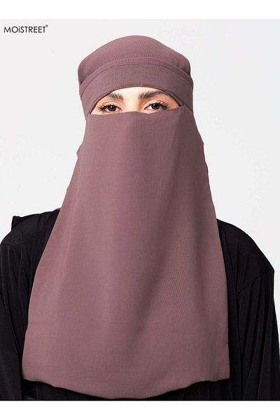 MOiSTREET Islamic Niqab Wool Chiffon