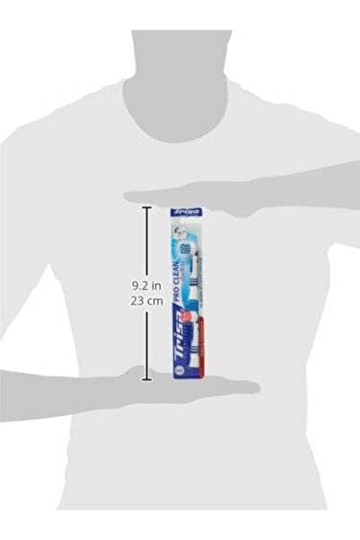 Trisa Pro Clean Adult Toothbrush Refill, 2 Pieces