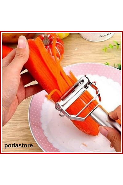 podastore Double-Sided Professional Vegetable Peeler – Ergonomic Design, Maximum Efficiency