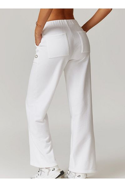 KAWN YOGA Womens Mid Waist Workout Sport Sweatpants Running Pants