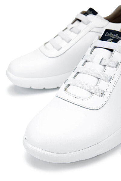 Callaghan Erkek Hakiki Deri Beyaz Sneakers & Spor Ayakkabı