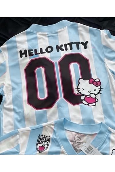 Touz Moda Tricou Kitty din jerseu cu decolteu în V, alb, roz