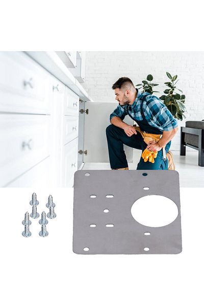 BOEM Set de 2 plăci de reparare a balamalelor, pentru fixarea ușilor de dulap