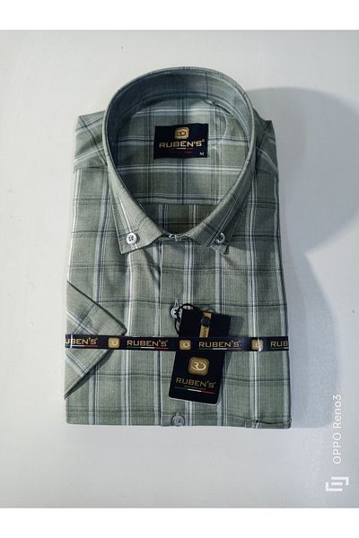 RUBENS GÖMLEK Classic Short Sleeve Single Pocket Shirt