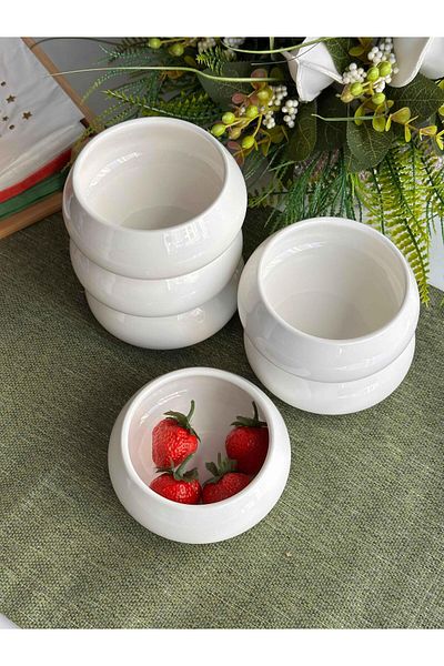 ROSSEV Victus Porcelain Round Bowl Set of 6