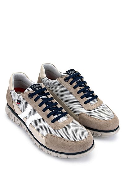 Callaghan Men's Leather & Textile Beige/White Sneakers & Sports Shoes