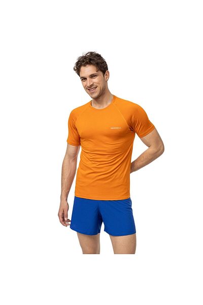 Merrell Tend Men's Orange Running T-Shirt Men's Running T-Shirt M3Tend