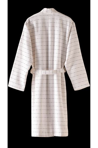Madame Coco Söderna Unisex Kimono Bathrobe - White - 95% Cotton - S/M - Domestic Production
