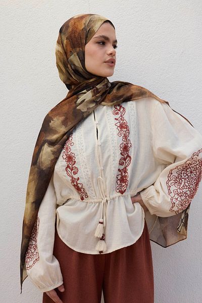 Qef Deluxe Summer Shawl Lızy Mustard