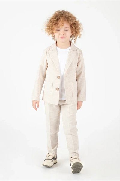 Terry Boy's Sports Suit with Linen Jacket/ Show /Special Occasion/Graduation Sports Suit