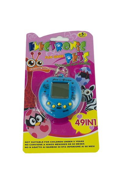 kik Joc Electronic Interactiv Tamagotchi, 49 Jocuri, In Forma De Inima, 5 Ani , Albastru