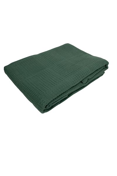 MamCrazy Nira Green 100% Cotton Double Pique / Bedspread
