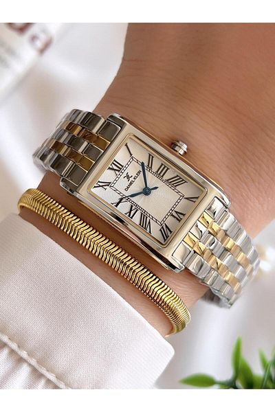 Daniel Klein Steel Cord 3 Atm Water Resistant Special Design Women Wristwatch+Bracelet Vs.Blkt.0234