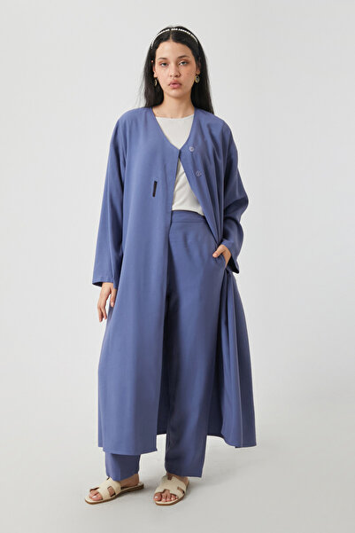 ZÜLAYS Kruvaze Takım İndigo