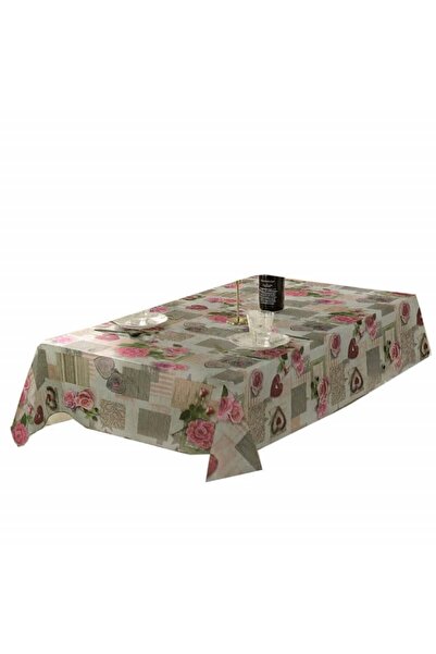 PUFO Față de masă din pânză de mușchi Pufo Trandafiri romantici, 140 x 180 cm