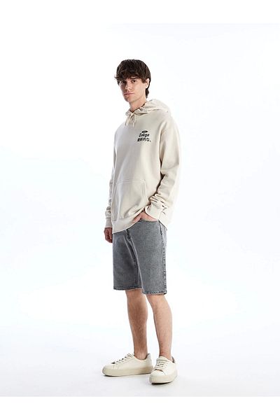 LC Waikiki Ανδρικό τζιν σορτς XSIDE Anthracite Standard Fit
