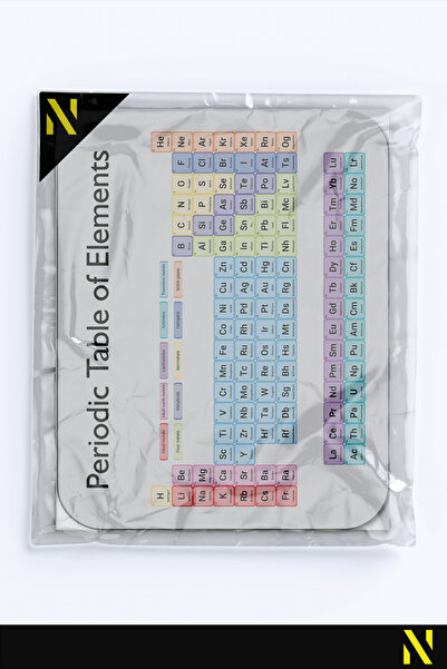 nilizma Ергономична подложка за мишка с мотив от периодичната таблица, с неплъзгаща се основа, за дома и офиса