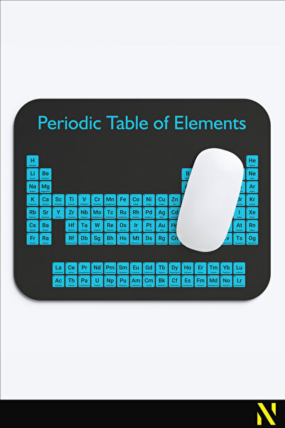 nilizma Mousepad ergonomic cu model din tabelul periodic, bază anti-alunecare, pentru uz casnic și la birou.
