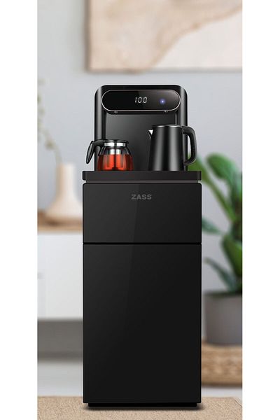 Zass Multifunctional floor water dispenser ZASS ZWD 19 CS Black,Tea Bar Hot/cold water Compressor cooling