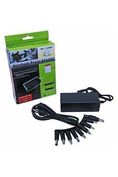 MACVI Incarcator Universal Laptop Macvi® 120W cu Tensiune Reglabila 12-24V, 9 Conectori, Negru