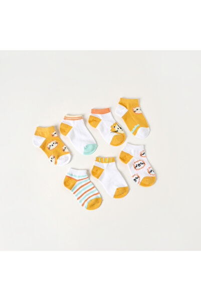 Juniors جوارب مطبوعة بطول الكاحل - مجموعة من 7 قطع