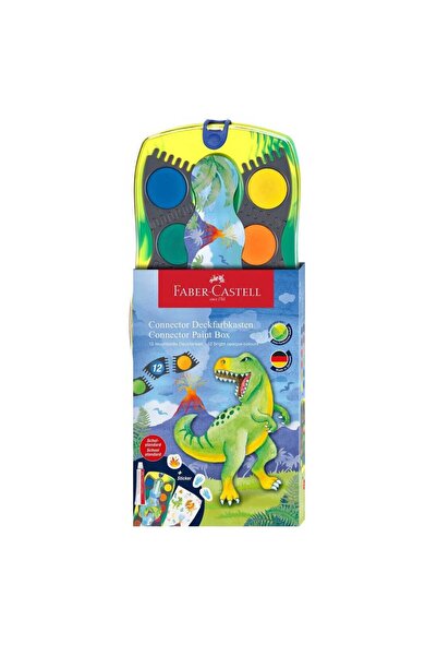 Faber Castell Σετ 12 χρωμάτων ακουαρέλας Connector Dinosaurs 2025 Faber-Castell