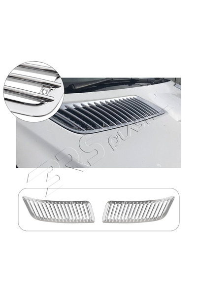 ServetDizaynOto Mercedes Sprinter W906 Uyumlu 2006-2018 Kaput Havalandırma 2 Parça Abs Krom Kaplama