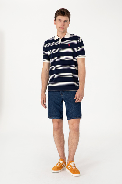 U.S. Polo Assn. Erkek Koyu Mavi Jean Şort 50304382-DN0023