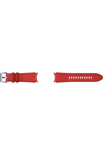 Samsung Samsung Hybrid Leather Band for Galaxy Watch4 Classic, 20mm M/L, Red