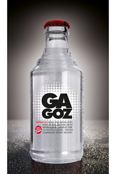 GA GOZ Gazoz Frambuaz Aromalı - Özgün Tat & Matrak Asit 250 ml X 24'lü Paket