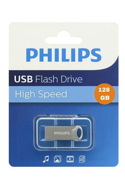 Philips ذاكرة فلاش USB بمنفذ واحد سعة 2.0 سعة 128 جيجابايت (FM21UA128B/93-A)