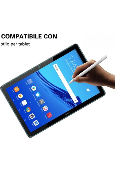 Tigratigro Set Of 2 Protective Films For Huawei Mediapad T3 , Tempered Glass, Transparent 10.1 Inches
