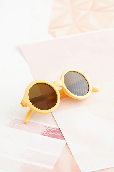 Banamio Sojo Unisex Baby Kids Uv400 Protection Scandinavian Sunglasses with Storage Case 1-4 Years (Yellow)