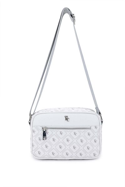 Tamer Tanca Women's Vegan White Messenger Bag