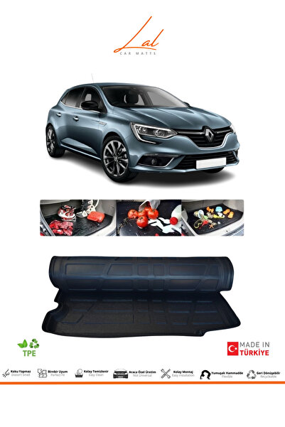 Lal Renault Megane 4 Hatchback 3D Bagaj Havuzu (2016 ve sonrası Uyumlu)