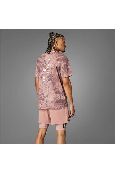 adidas Ανδρικό ροζ μπλουζάκι Power Aop Tee Jp3341
